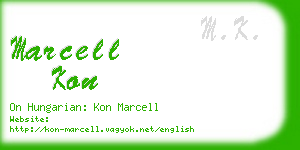 marcell kon business card